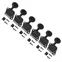 Tuners Kluson série 6-In-Line Plus, Noir Tuners Kluson série 6-In-Line Plus, Noir