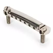 Embout d'Stop Tailpiece en aluminium vieilli cryocté GuitarSlinger, nickel vieilli