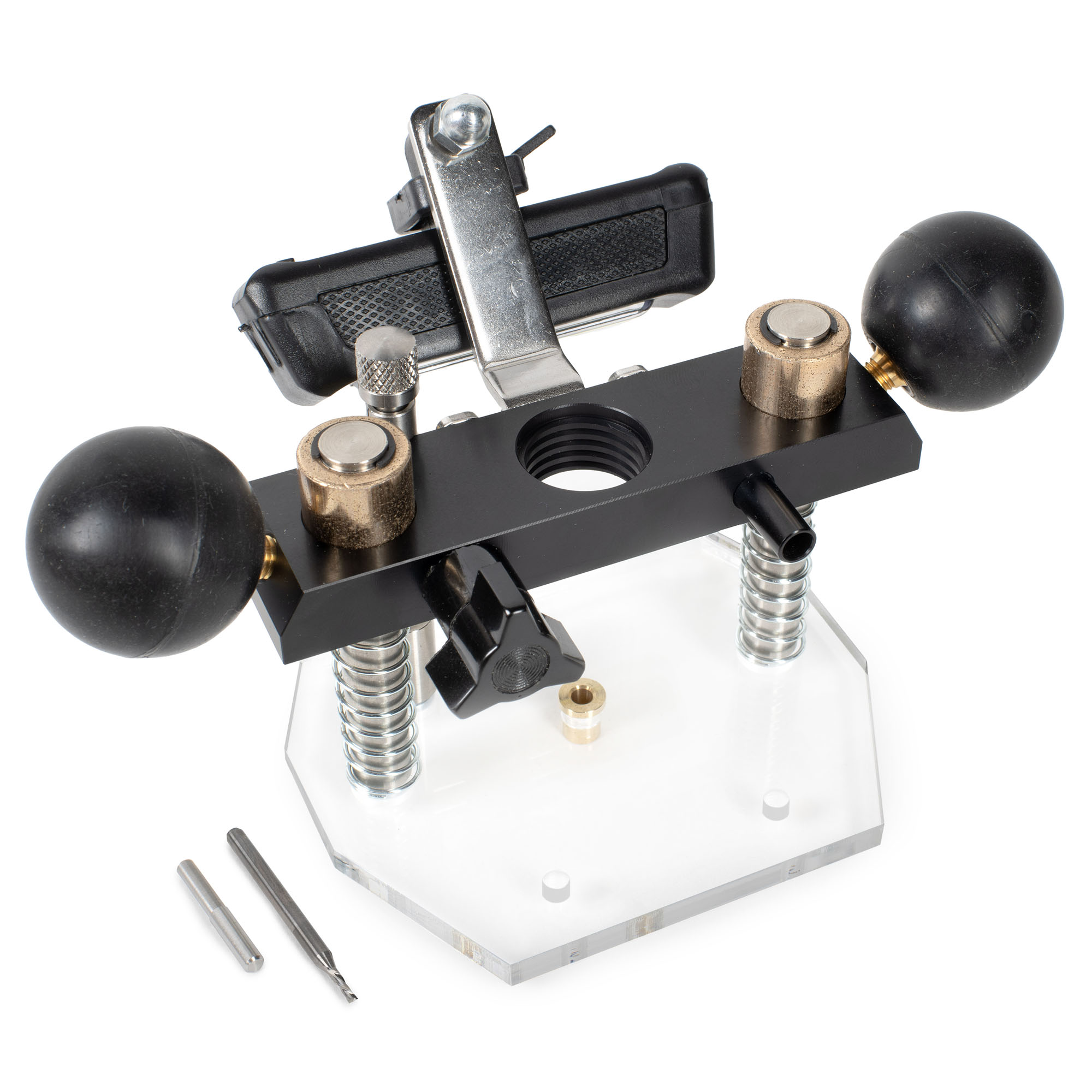 Ensemble de base de routeur à plongeur et gabarit d’incrustation pour touche StewMacStewMac