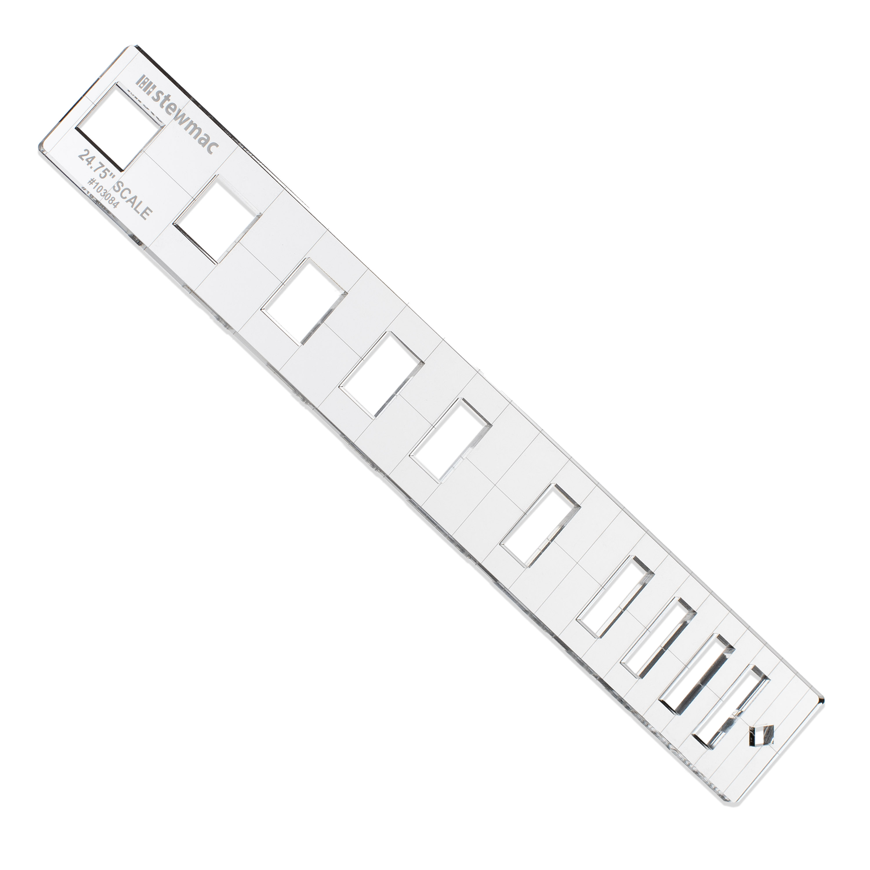 Gabarit d’incrustation à touche StewMac, personnalisé, 24,75