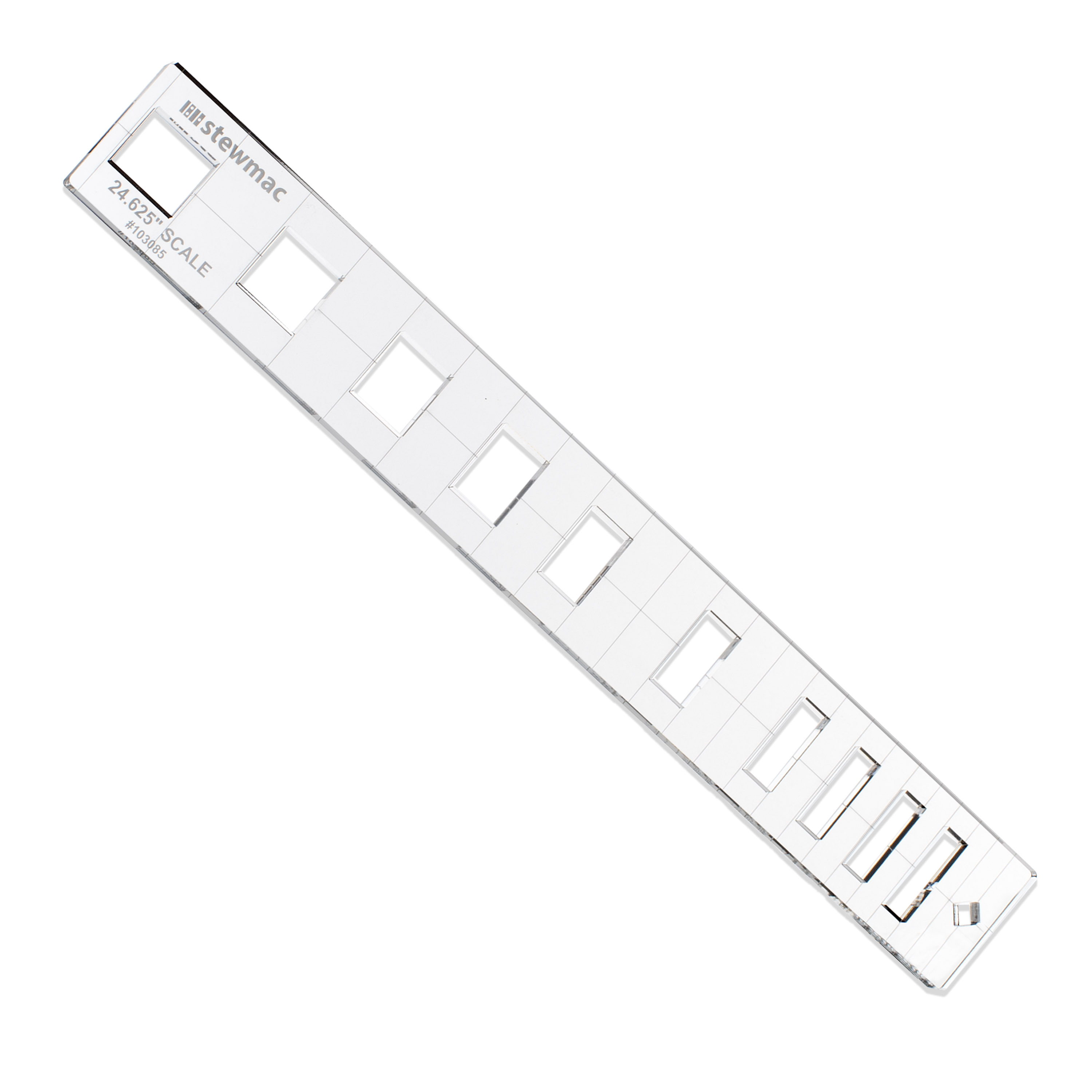 Gabarit d’incrustation à touche StewMac, personnalisé, 24,625