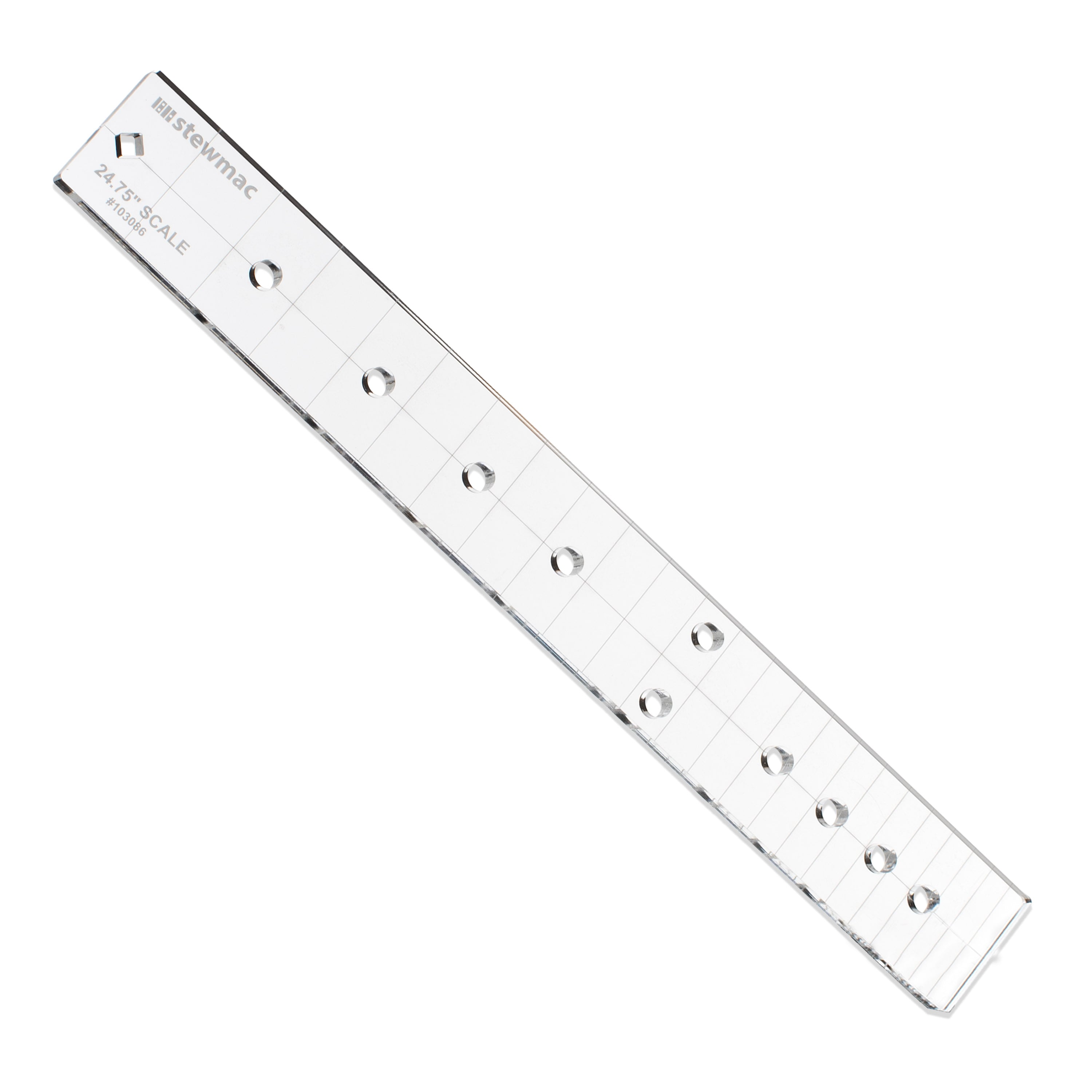 StewMac Fingerboard Inlay Template, Dot, 24.75" Scale
