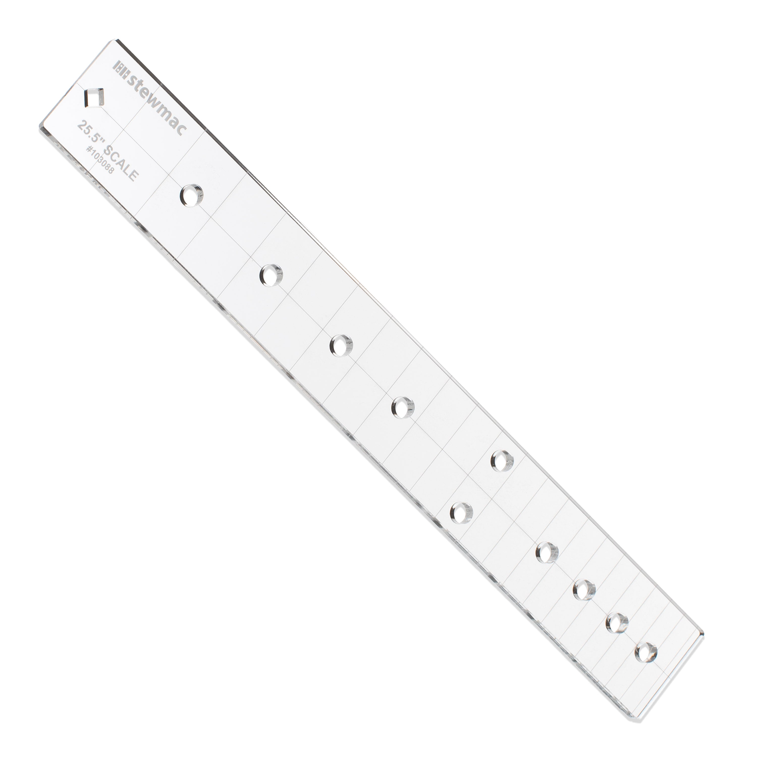 StewMac Fingerboard Inlay Template, Dot, 25.5" Scale