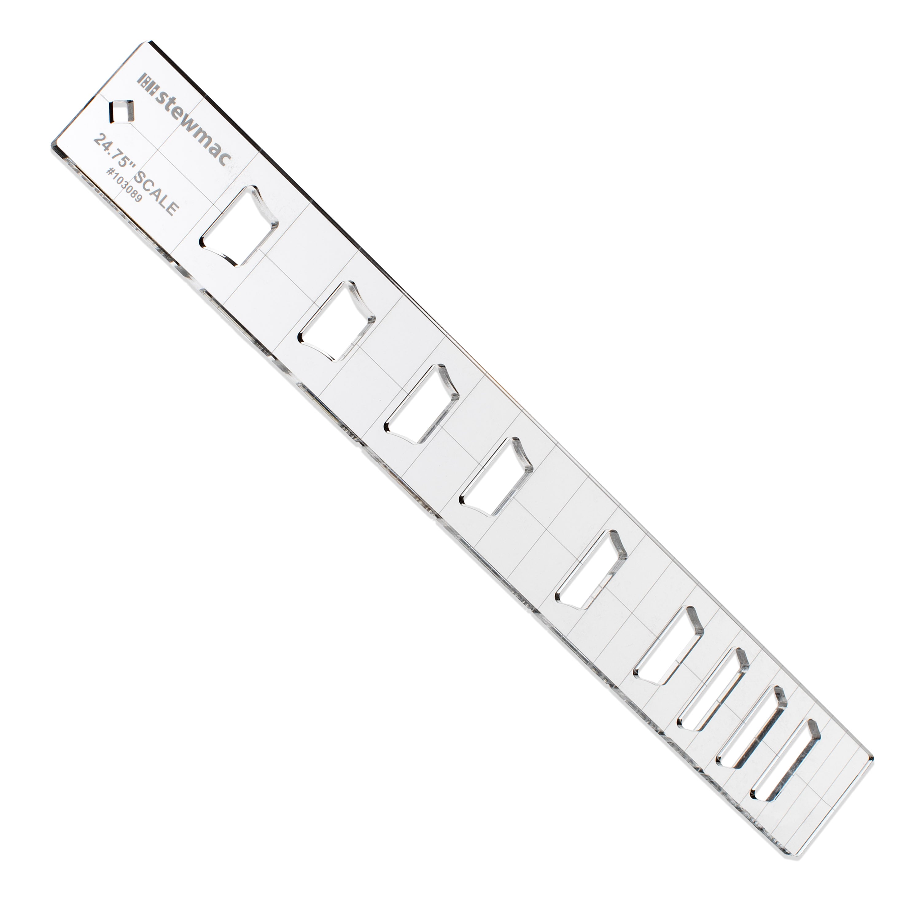 StewMac Fingerboard Inlay Template, Crown, 24.75" Scale