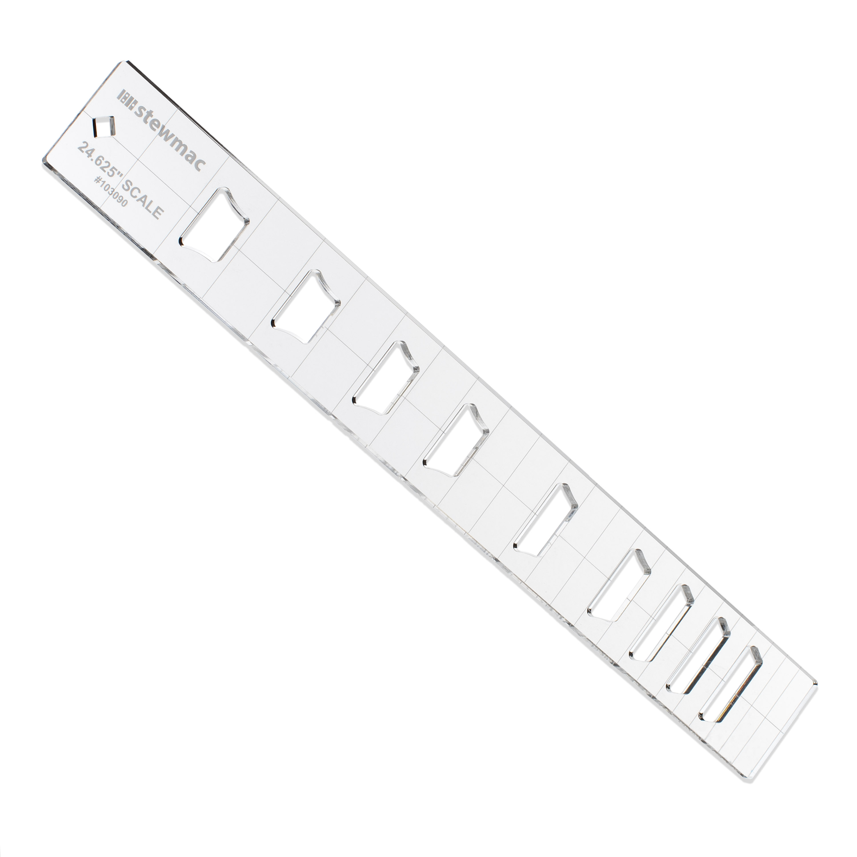 Gabarit d’insert en forme de touche StewMac, couronne, 24,625