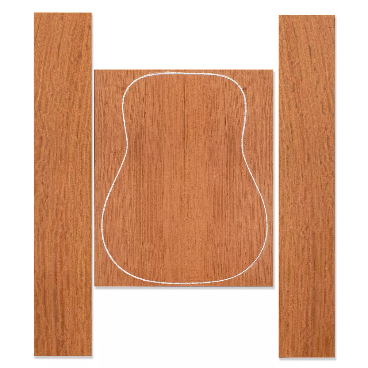 Ensemble dos et côtés Bubinga Ensemble dos et côtés Bubinga