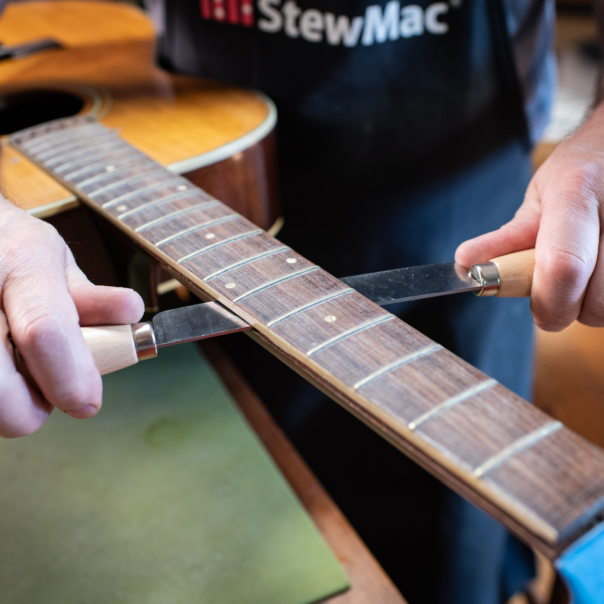 Cale de retrait StewMac Fretboard Cale de retrait StewMac Fretboard