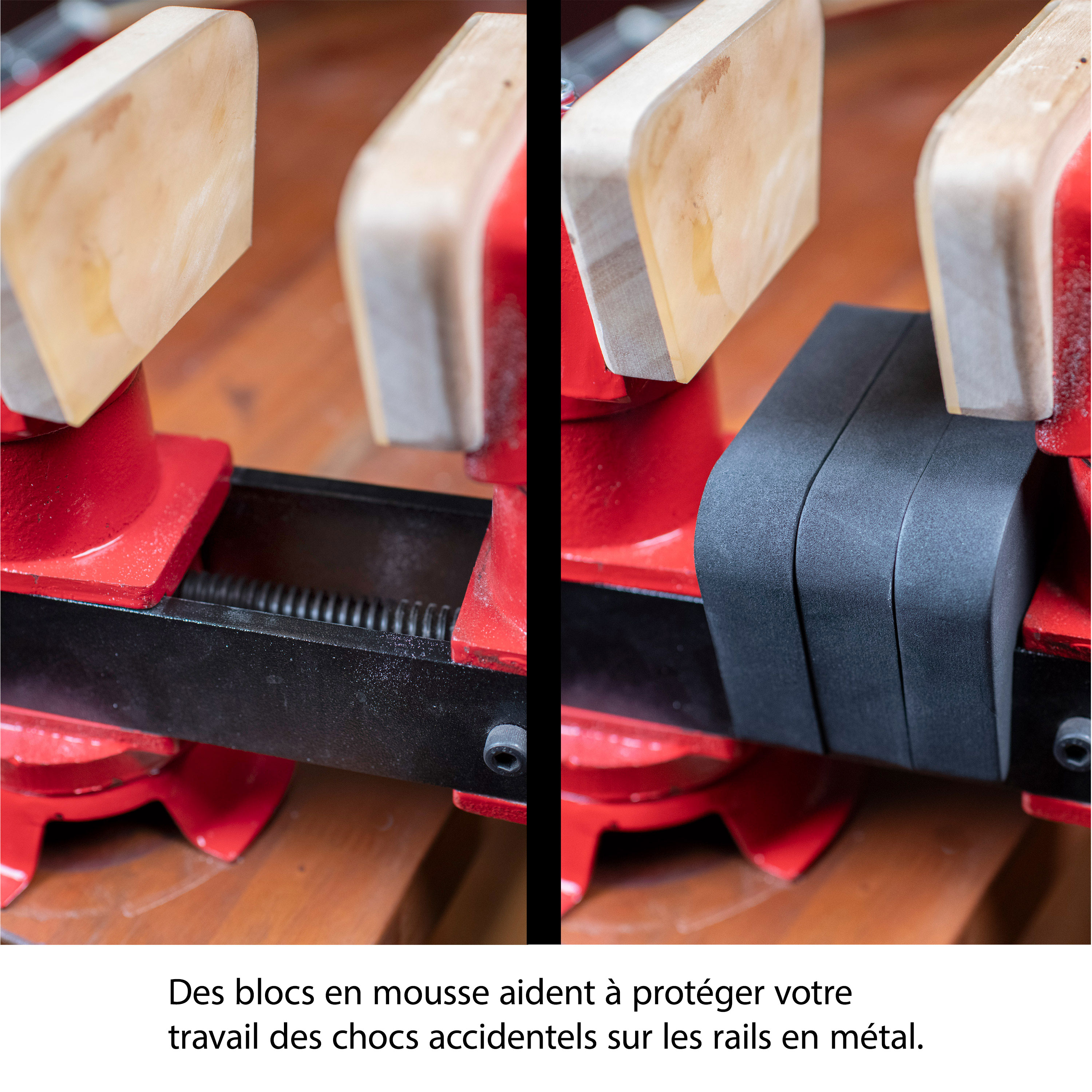 Protection de manche pour étau de réparation de guitare