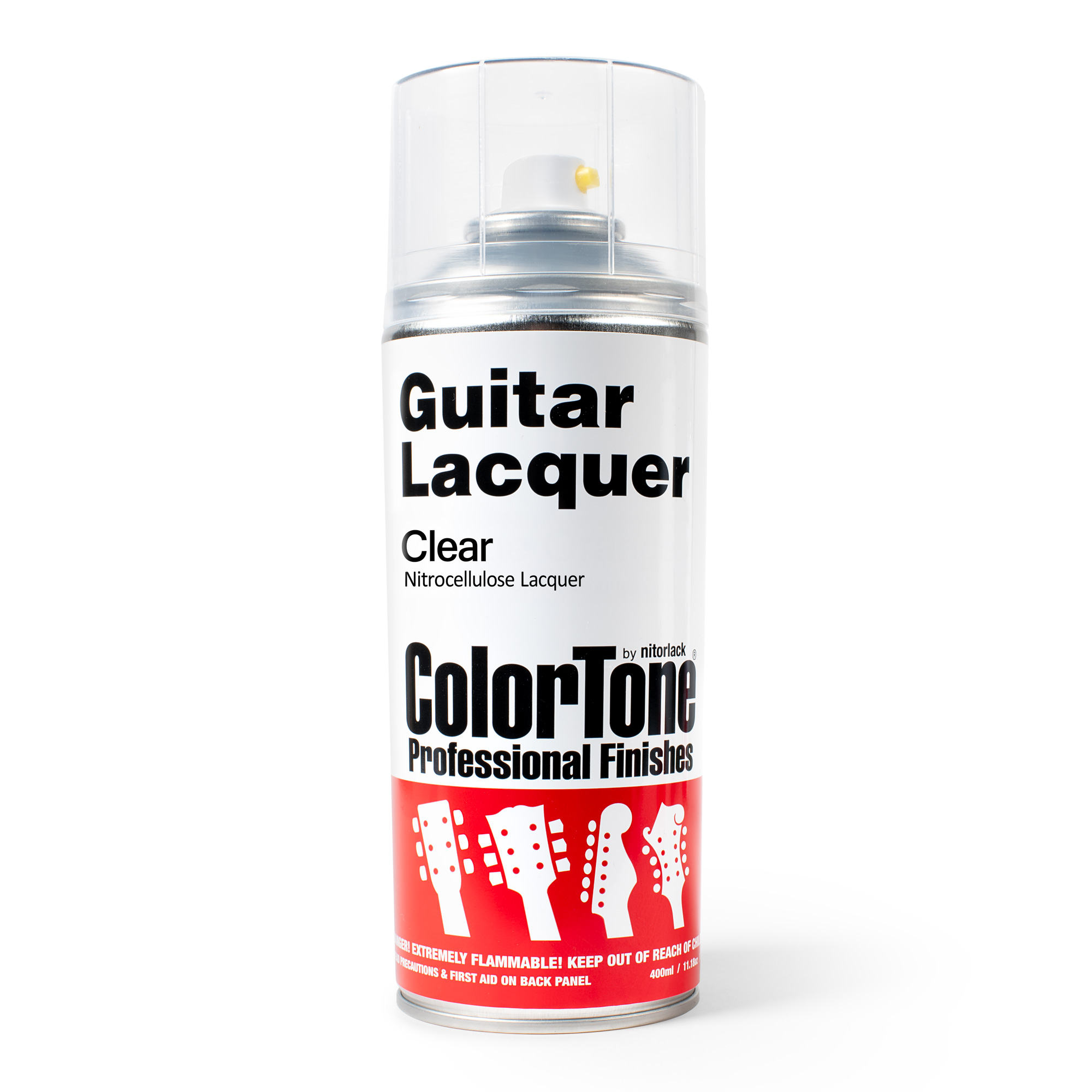 Apprêt de guitare aérosol couleur par Nitorlack, transparent