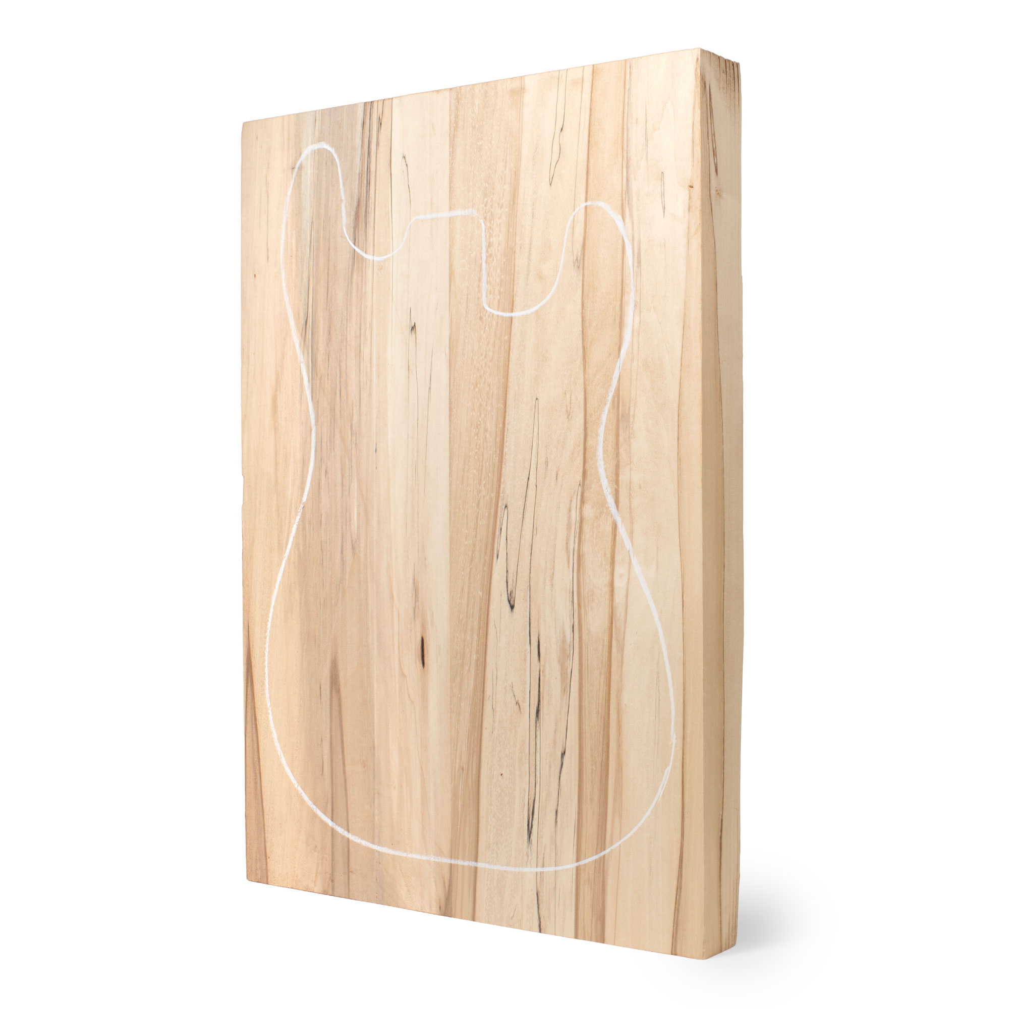 Spalted Basswood Body Blank, 2-Piece
