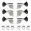 Gotoh Midsize 510 3+3 Tuners avec boutons personnalisés, Chrome Gotoh Midsize 510 3+3 Tuners avec boutons personnalisés, Chrome
