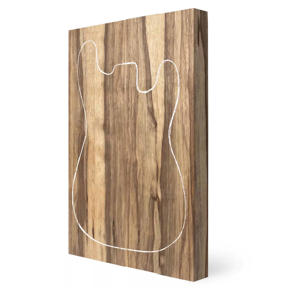 Plaque de corps à peindre en fraké noir Plaque de corps à peindre en fraké noir