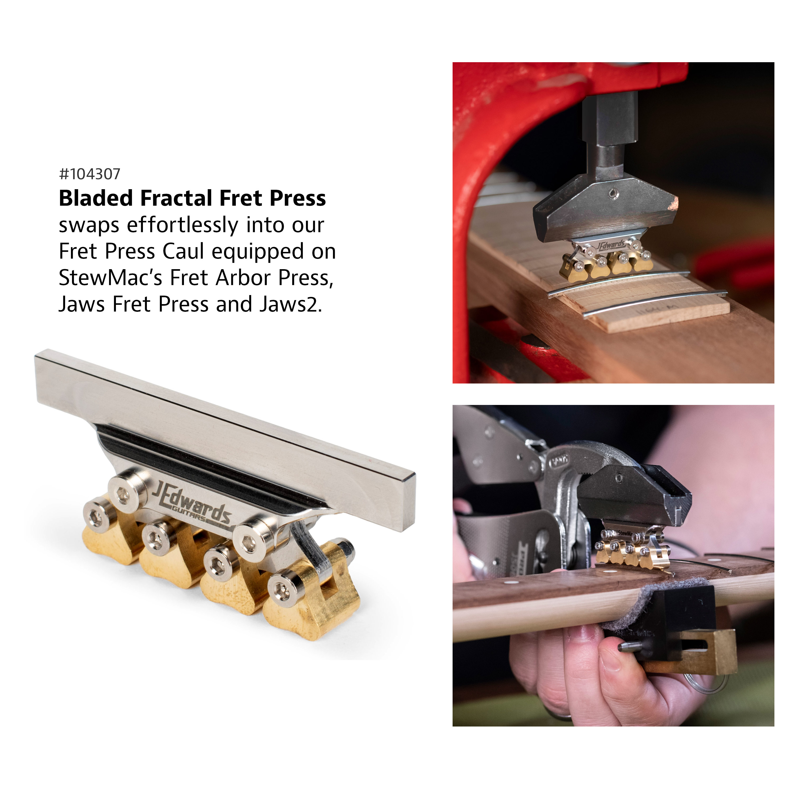 Presse à frettes Fractal Fret Press J Edwards Presse à frettes Fractal Fret Press J Edwards