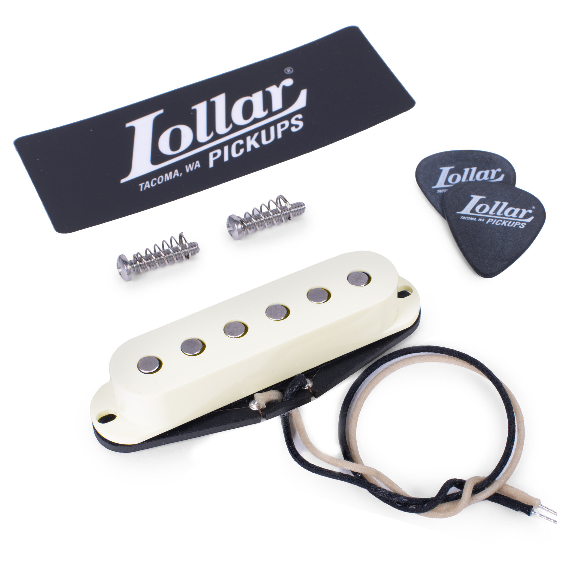 Lollar Pickups for Strat - Exclusively for StewMac, Bridge Position, Parchment Cover