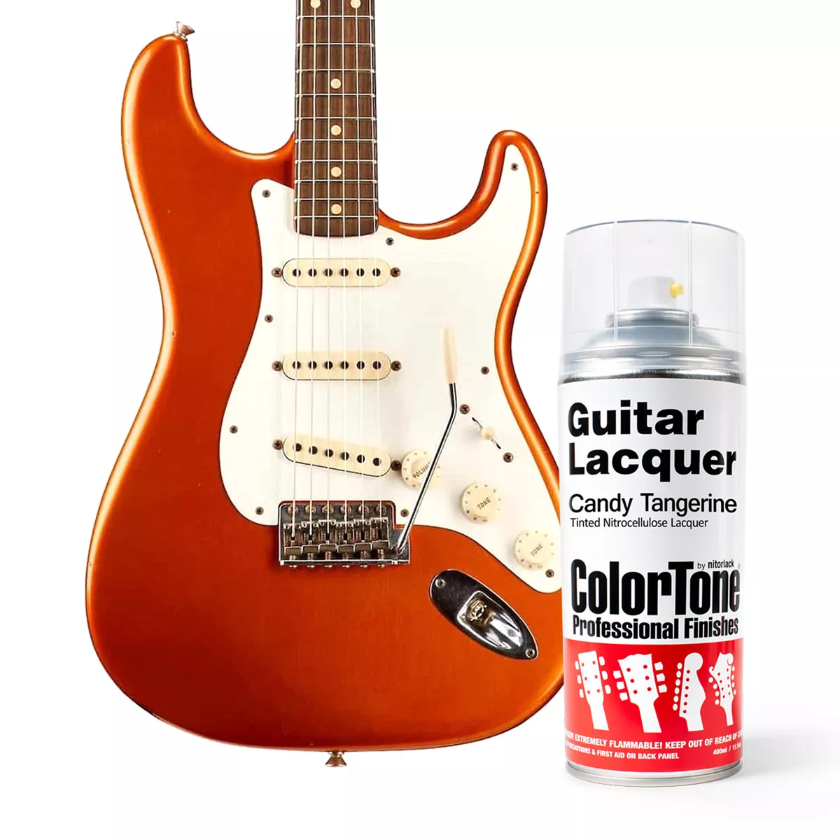 Laque ColorTone en aérosol pour guitares, Candy Tangerine Laque ColorTone en aérosol pour guitares, Candy Tangerine