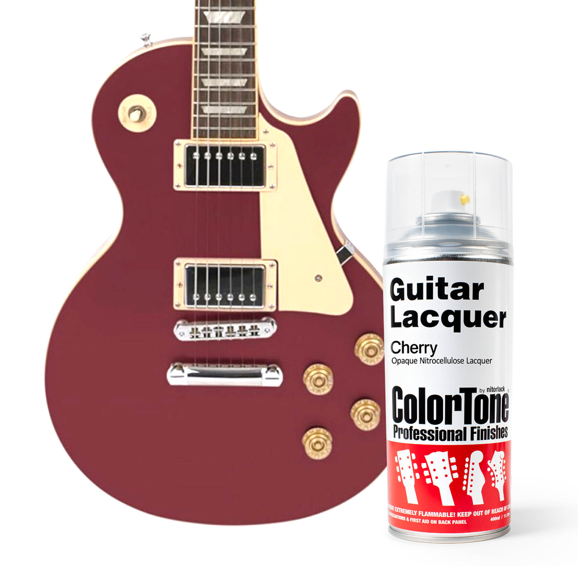 Laque ColorTone en aérosol pour guitares, Cherry