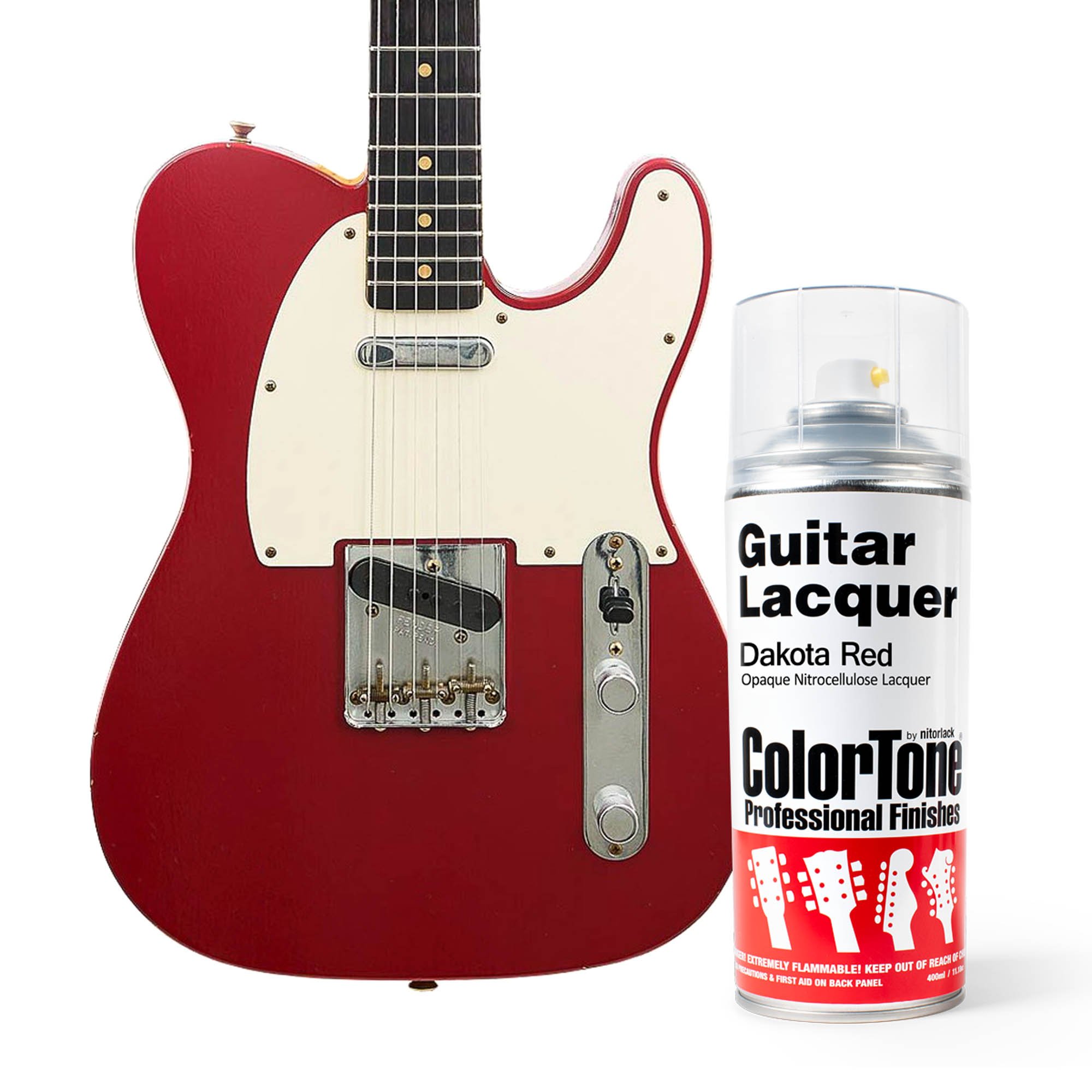 Laque ColorTone en aérosol pour guitares, Dakota Red