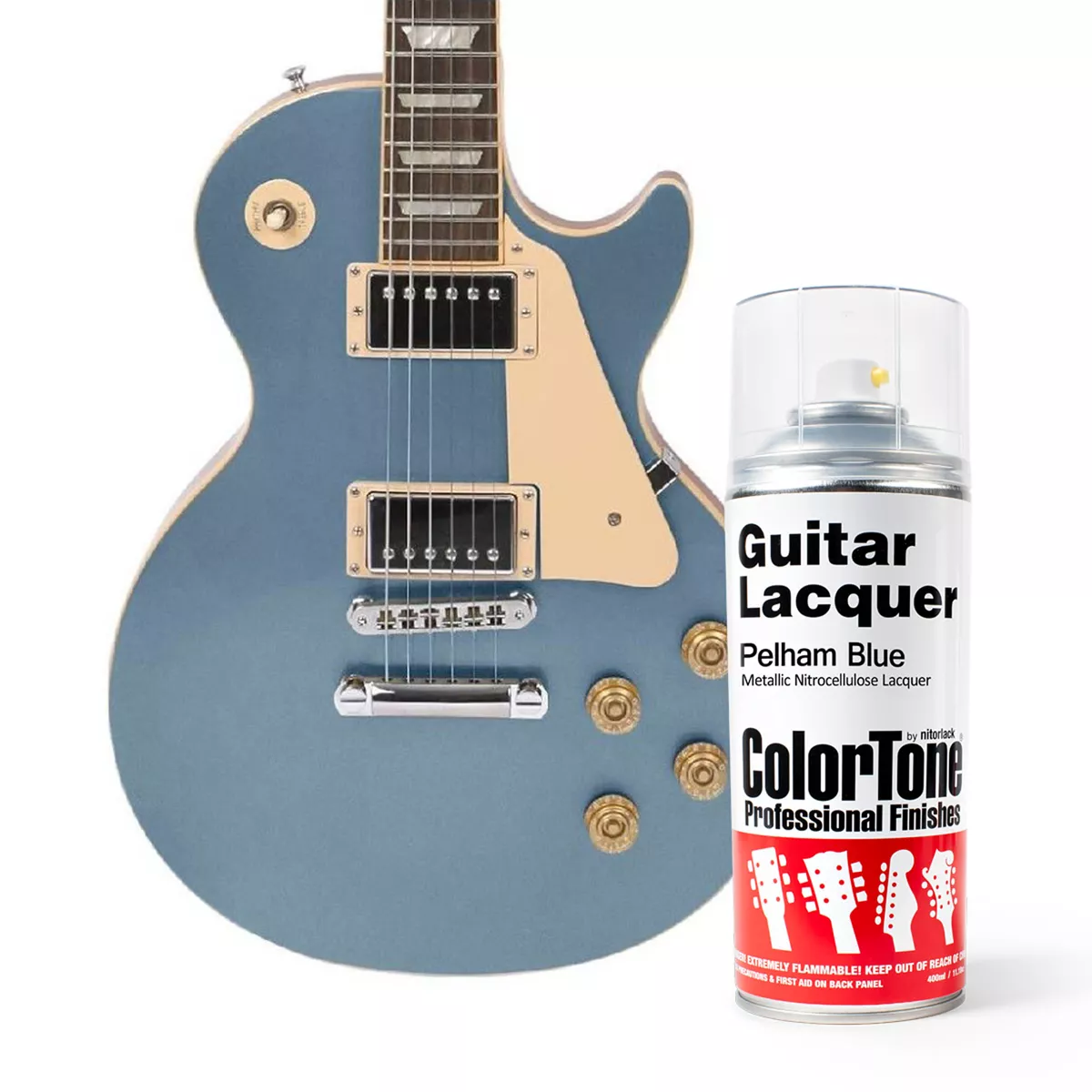 Laque ColorTone en aérosol pour guitares, Pelham Blue Laque ColorTone en aérosol pour guitares, Pelham Blue