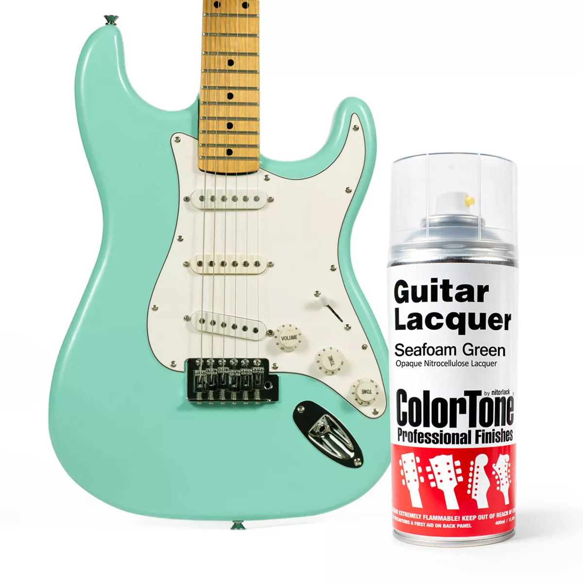 Laque ColorTone en aérosol pour guitares, Seafoam Green Laque ColorTone en aérosol pour guitares, Seafoam Green