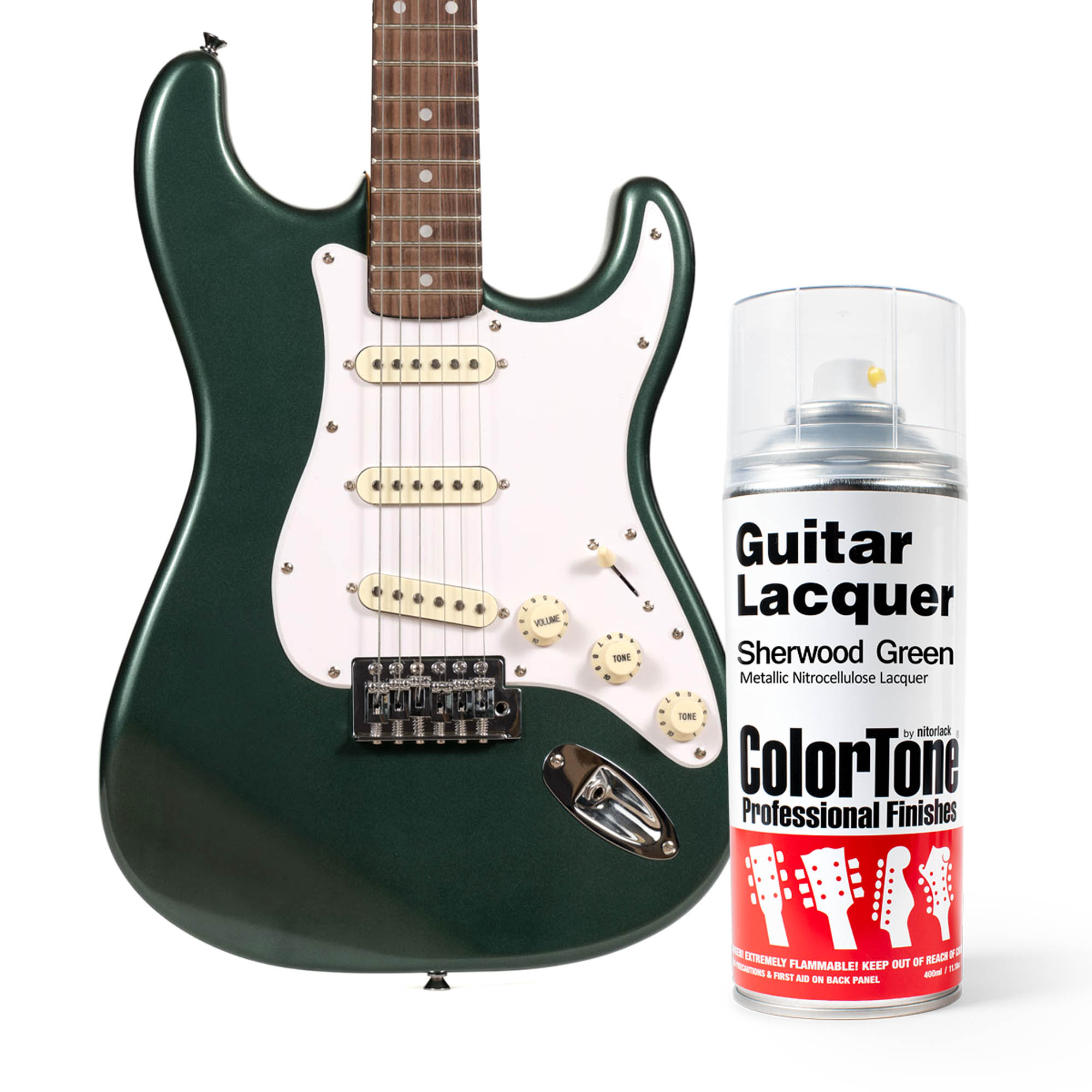 Laque ColorTone en aérosol pour guitares, Sherwood Green