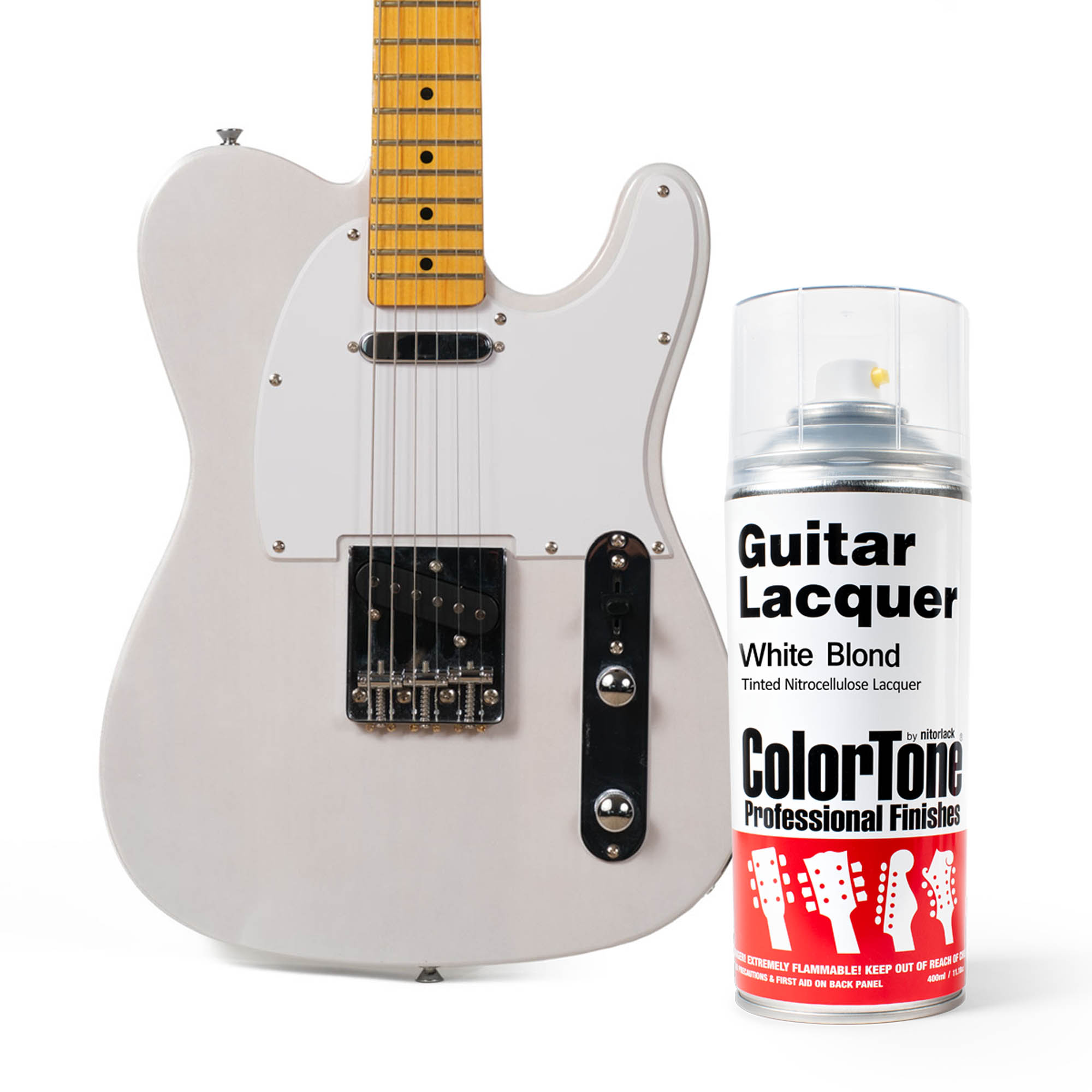 Laque ColorTone en aérosol pour guitares, White Blonde