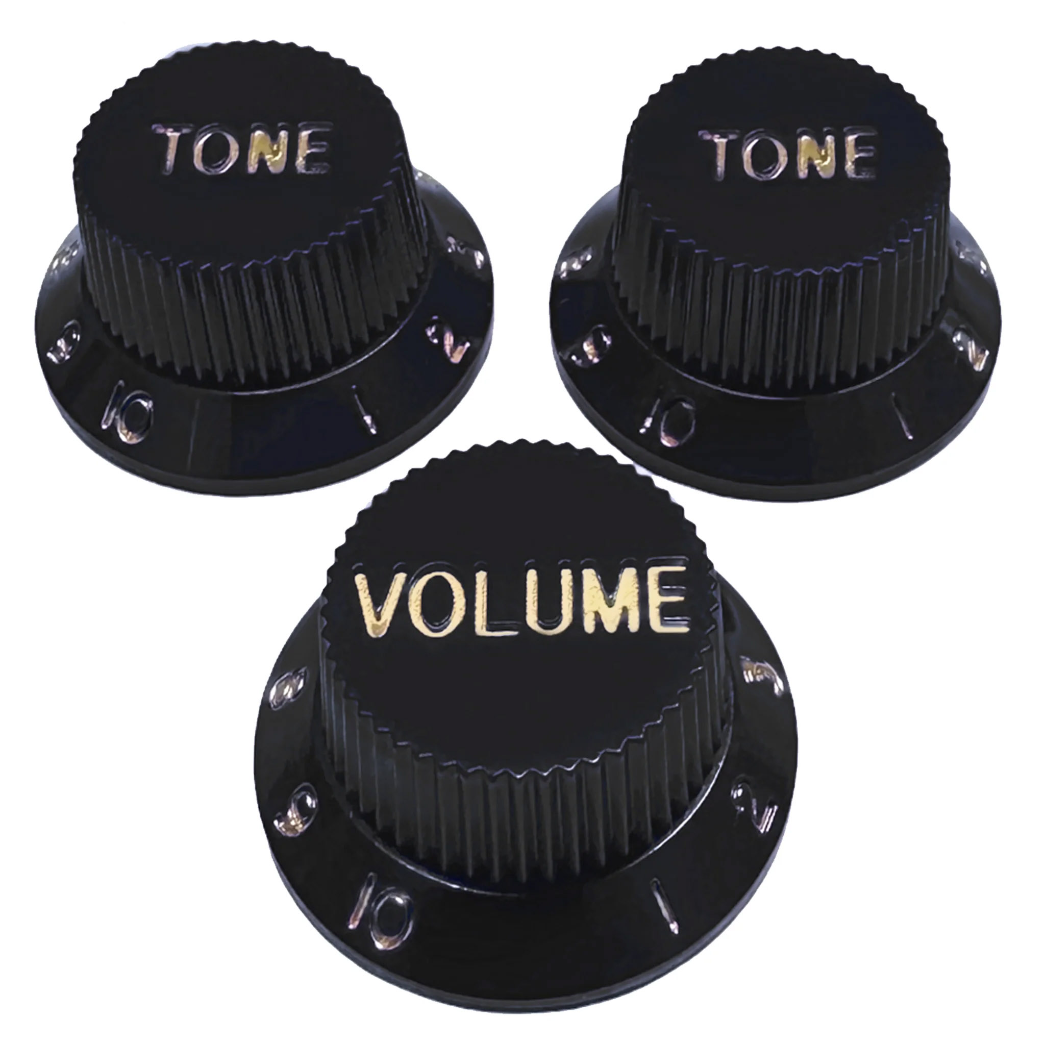 StewMac Volume + Tone Knobs for Strat - Set of 3