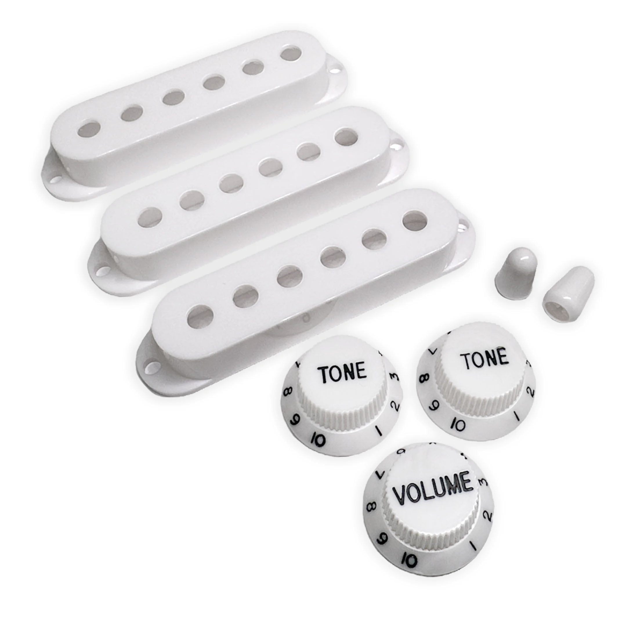  StewMac Knobs + Pickup Cover Set with Modern Spacing