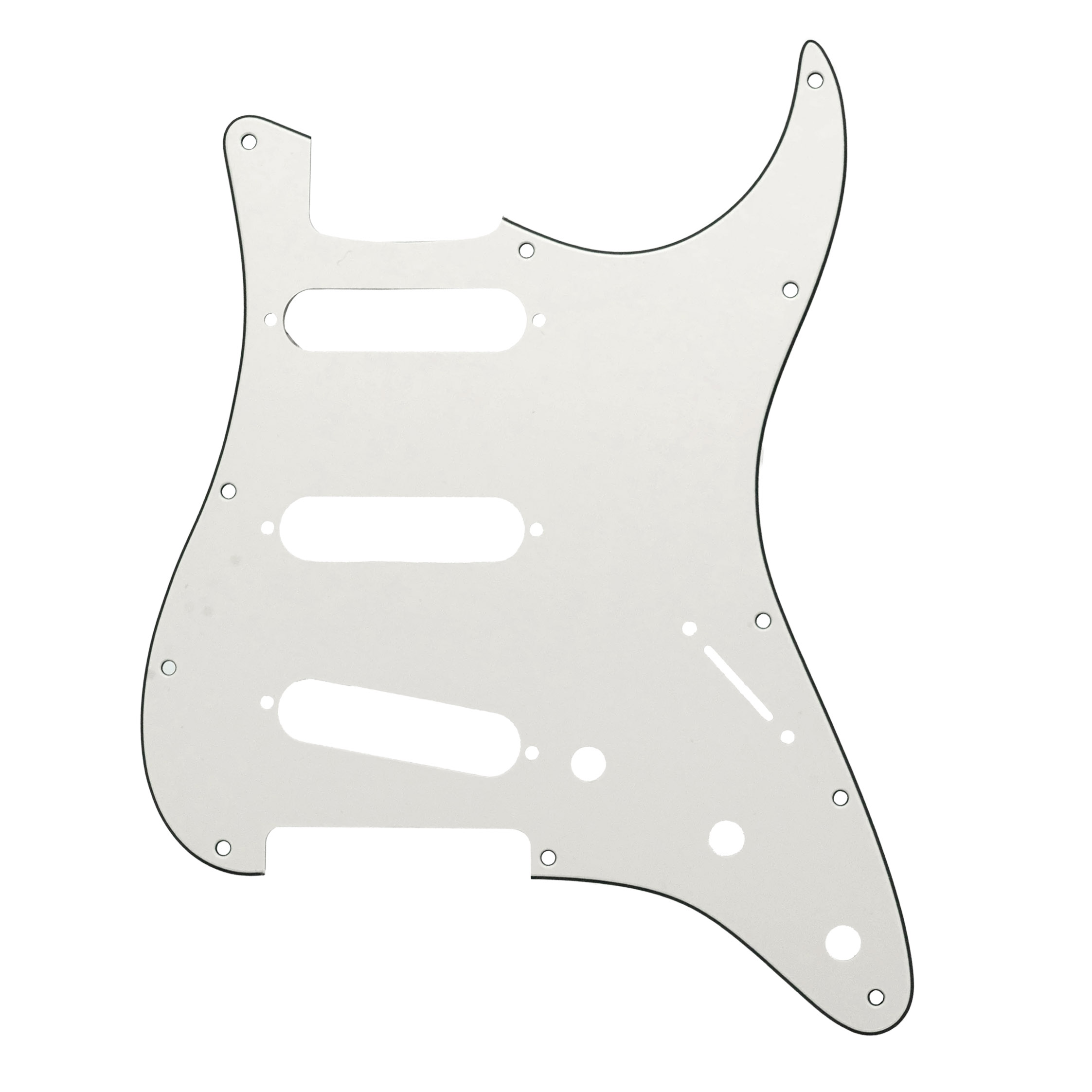 StewMac Pickguard for Strat, 3-ply, Parchment