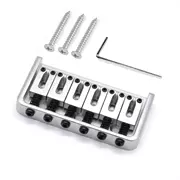 Pont semi-Hardtail StewMac à 6 cordes, Corde à travers le corps, Satin Chrome 6-String