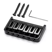 Pont semi-Hardtail StewMac à 6 cordes, Corde à travers le corps, Noir 6-String
