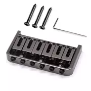 Pont semi-Hardtail StewMac à 6 cordes, Corde à travers le corps, Nickel noir 6-String