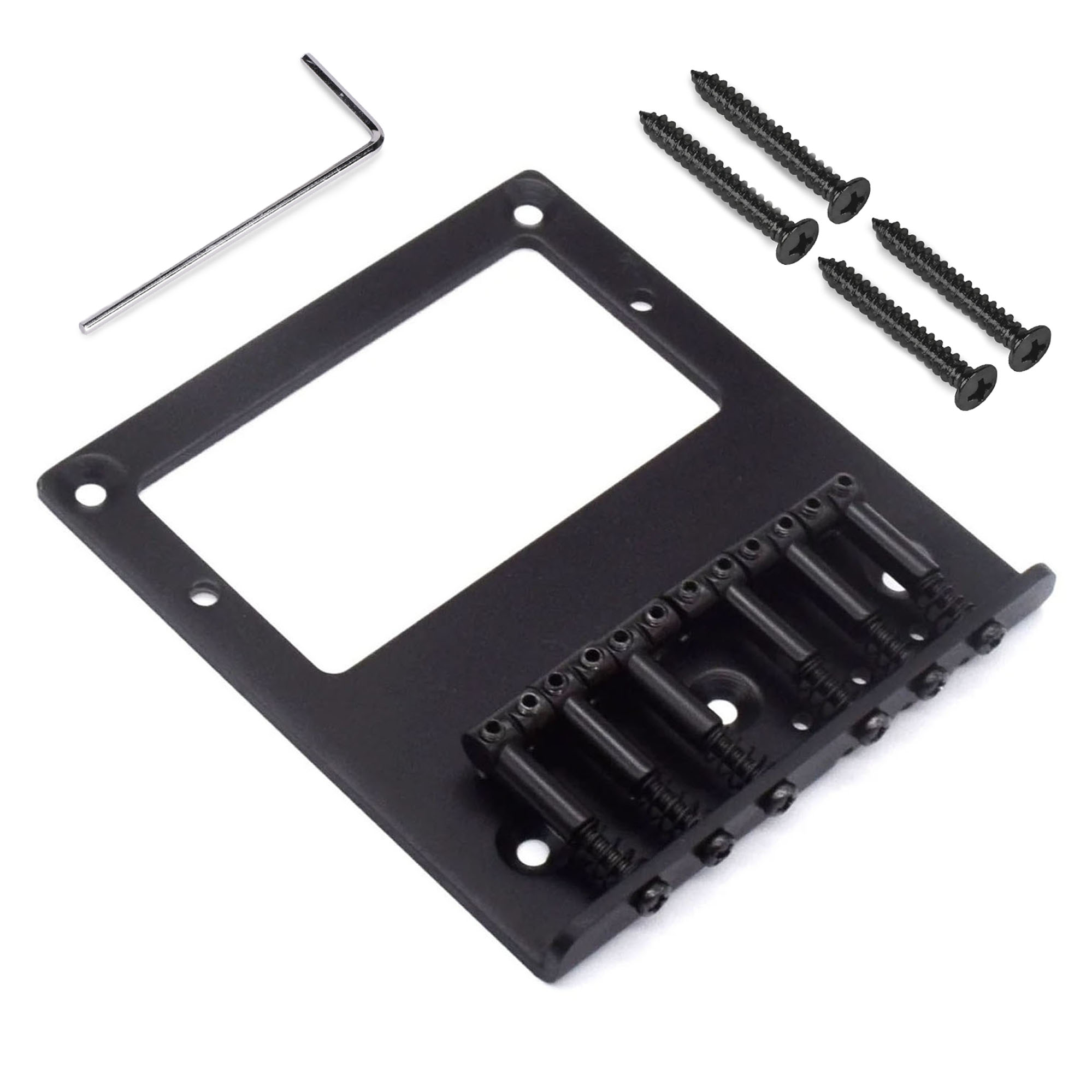 Pont StewMac Humbucker pour Tele, Noir satiné