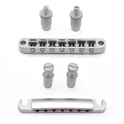 Pont et pièce arrière StewMac Tune-o-matic 7-String, chrome satiné