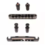 Pont et pièce arrière StewMac Tune-o-matic 7-String, nickel noir