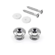 Boutons de sangle StewMac, chrome, jeu de 2