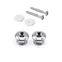 Boutons de sangle StewMac, chrome, jeu de 2 Boutons de sangle StewMac, chrome, jeu de 2