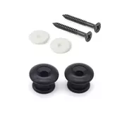 Boutons de sangle StewMac, noir, lot de 2