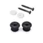 Boutons de sangle StewMac, noir, lot de 2 Boutons de sangle StewMac, noir, lot de 2