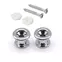 Boutons StewMac Long Strap, Chrome, Lot de 2 Boutons StewMac Long Strap, Chrome, Lot de 2