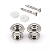 Boutons StewMac Long Strap, Nickel, Jeu de 2