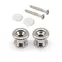 Boutons StewMac Long Strap, Nickel, Jeu de 2 Boutons StewMac Long Strap, Nickel, Jeu de 2