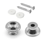 Boutons StewMac Large Strap, Chrome, Jeu de 2