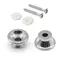 Boutons StewMac Large Strap, Chrome, Jeu de 2 Boutons StewMac Large Strap, Chrome, Jeu de 2