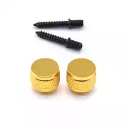 Boutons StewMac à lanières moletées, dorés, lot de 2