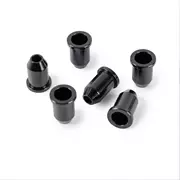 Ferrules circulaires StewMac Corde de guitare, Noires, Jeu de 6