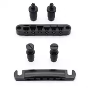 Pont et pièce arrière StewMac Tune-o-matic, Noir satiné