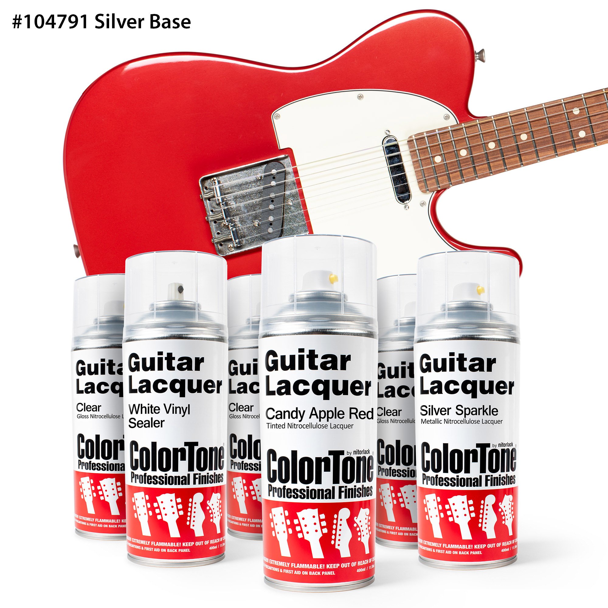 Set de finition aérosol ton sur ton pour bonbon rouge pomme