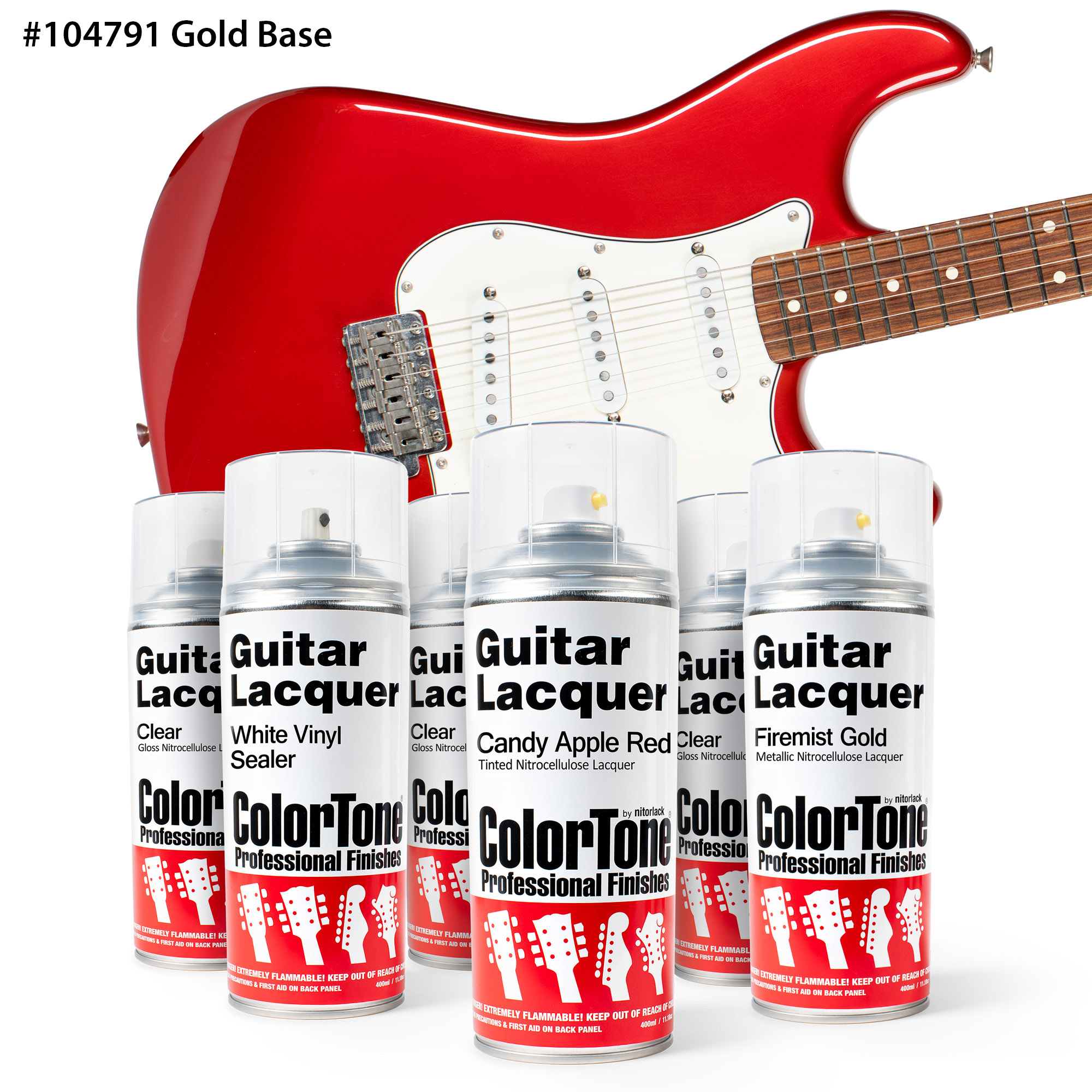 Set de finition aérosol ton sur ton pour bonbon rouge pomme