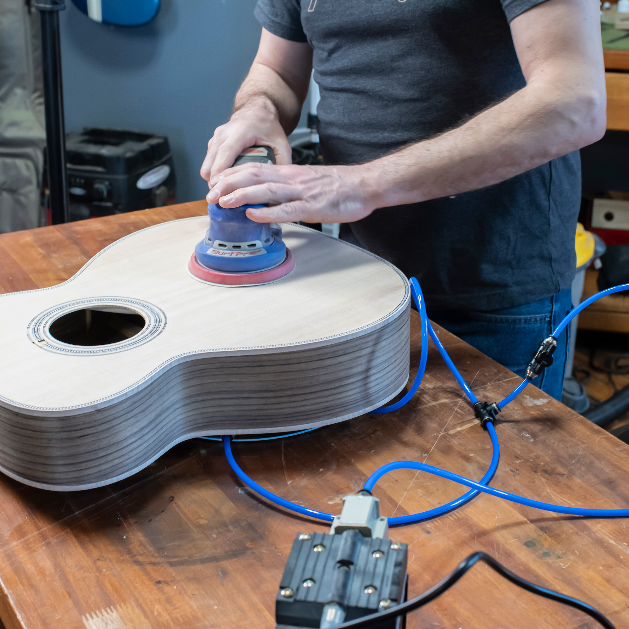 Pince à vide de paillasse double face