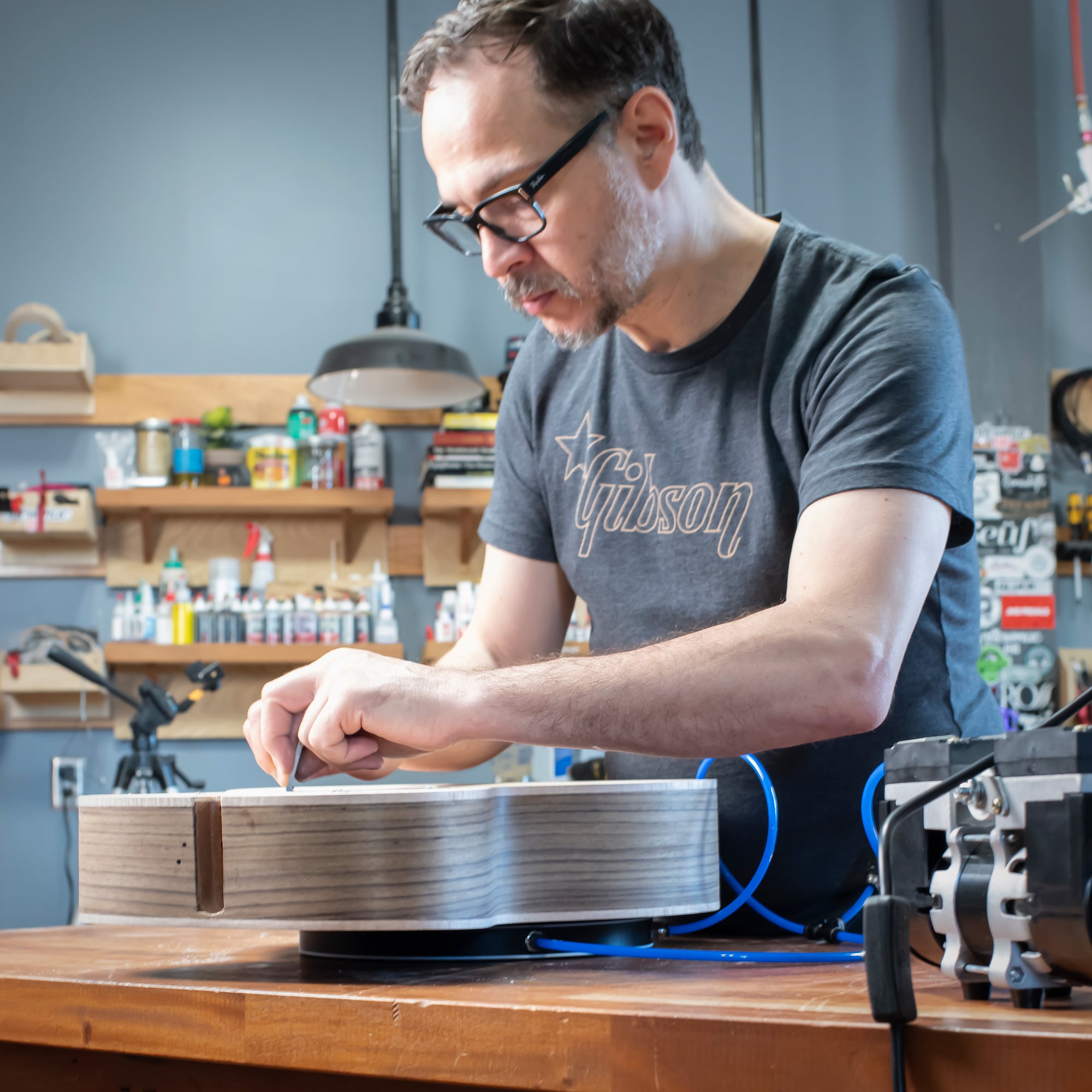 Pince à vide de paillasse double face